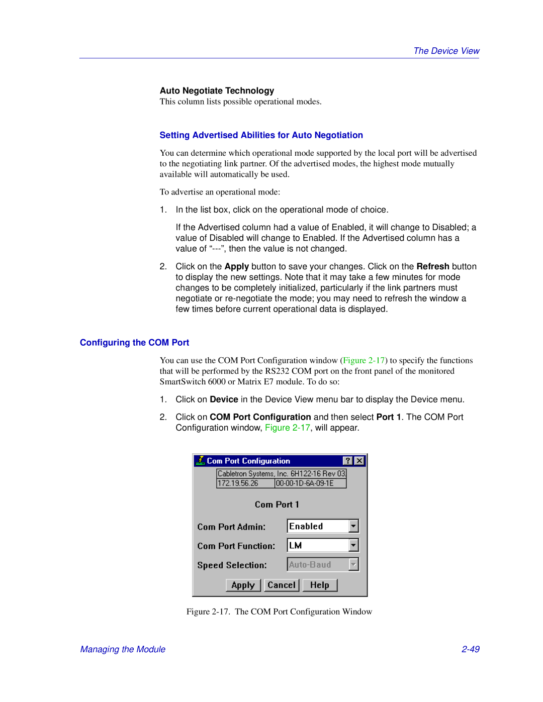 Enterasys Networks 6000, Matrix E7 manual Auto Negotiate Technology, Setting Advertised Abilities for Auto Negotiation 