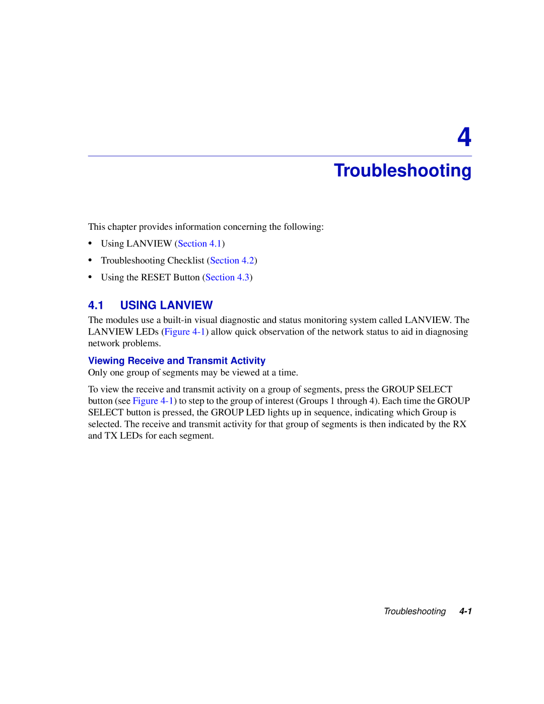 Enterasys Networks 6H302-48 manual Troubleshooting, Using Lanview 