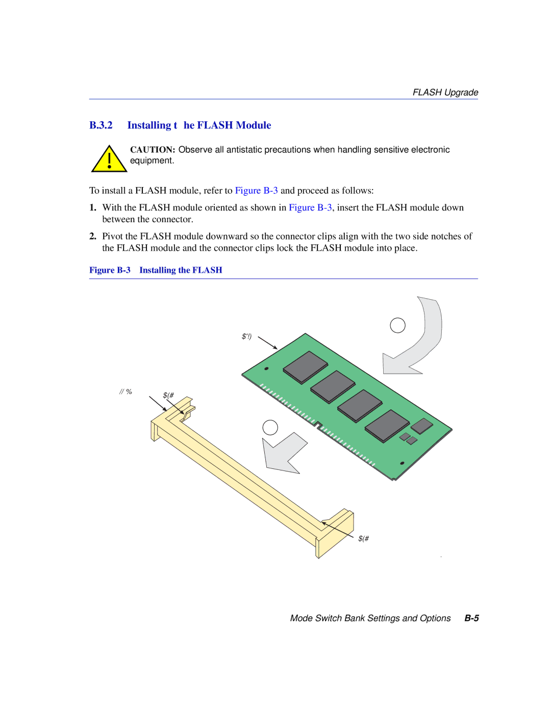 Enterasys Networks 6H302-48 manual Installing the Flash Module 