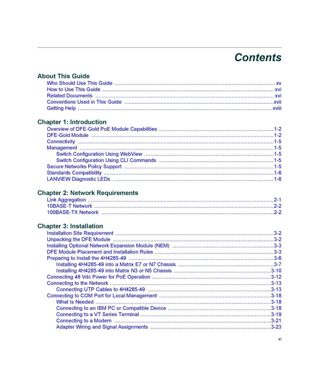 Enterasys Networks 4H4285-49, 6H308-48, 9033989-06 manual Contents 