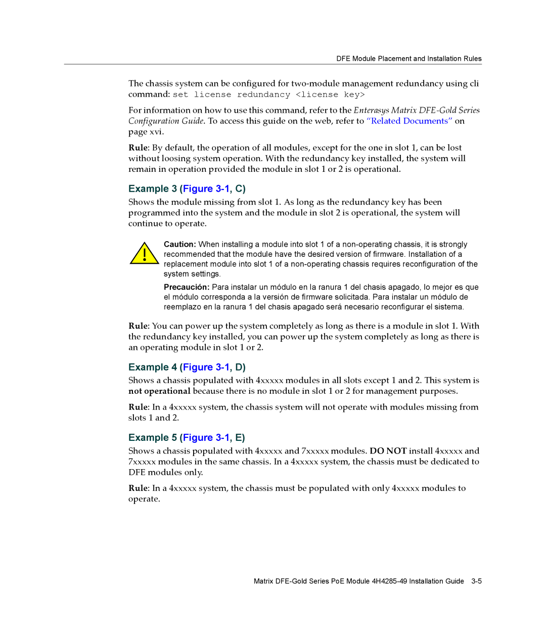 Enterasys Networks 6H308-48, 4H4285-49, 9033989-06 manual Example 3 -1, C 