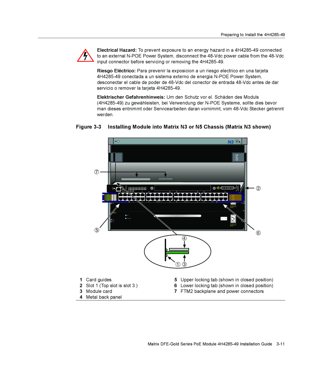 Enterasys Networks 6H308-48, 4H4285-49, 9033989-06 manual Card guides 