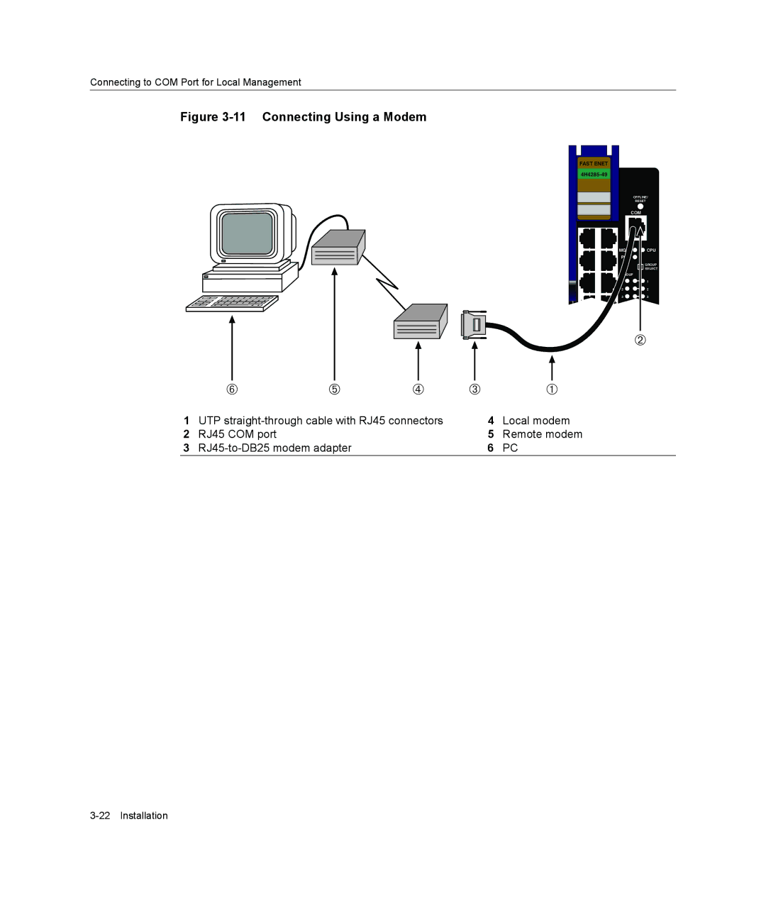 Enterasys Networks 9033989-06, 6H308-48, 4H4285-49 manual Connecting Using a Modem 