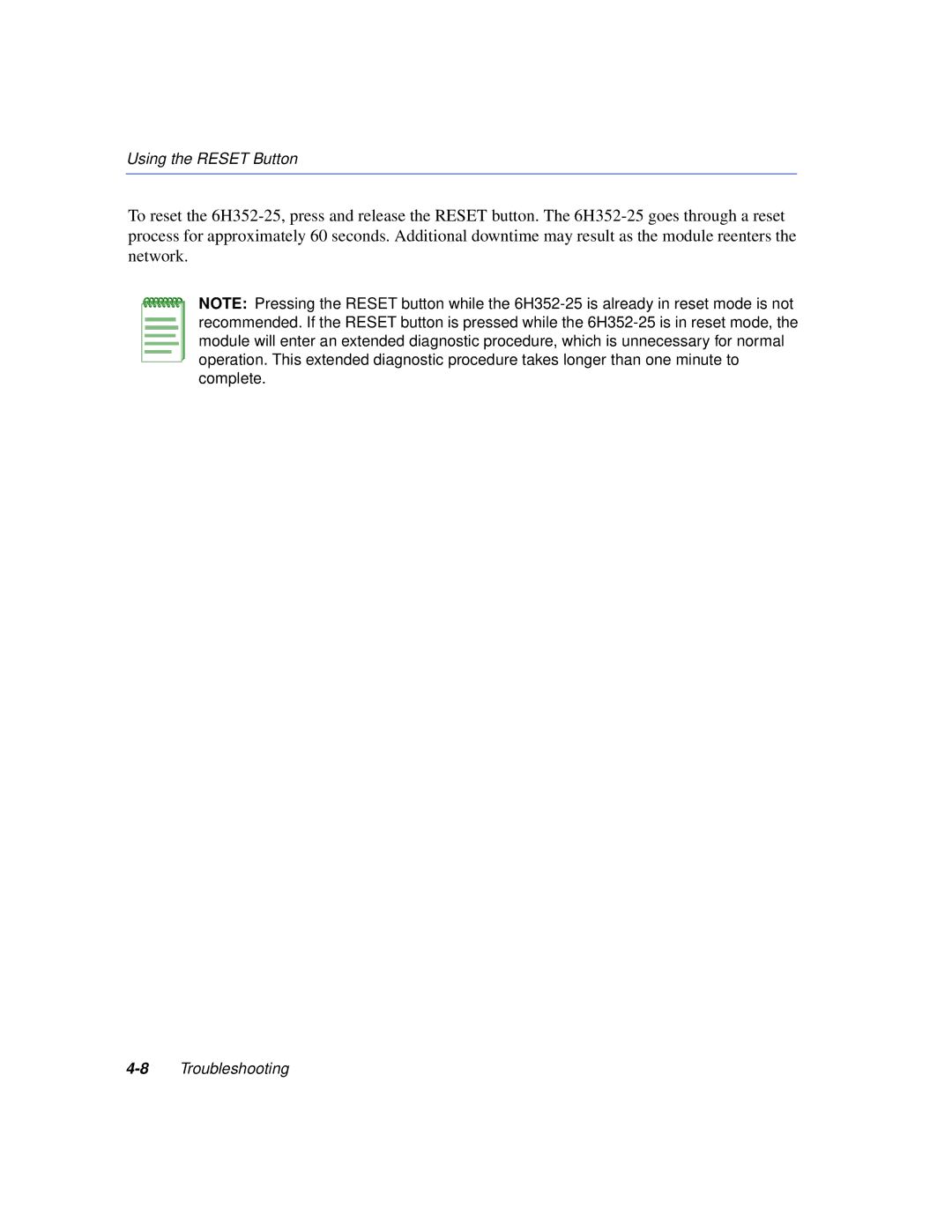 Enterasys Networks 6H352-25 manual 8Troubleshooting 