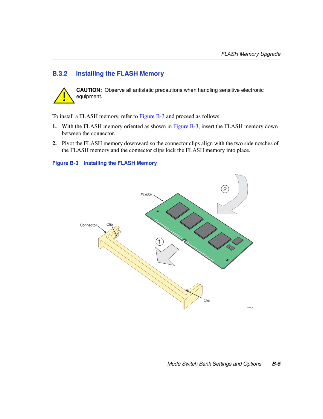 Enterasys Networks 6H352-25 manual Installing the Flash Memory 