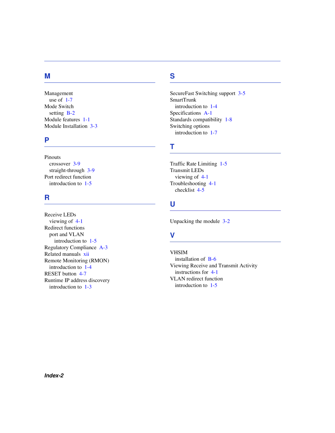 Enterasys Networks 6H352-25 manual Index-2 