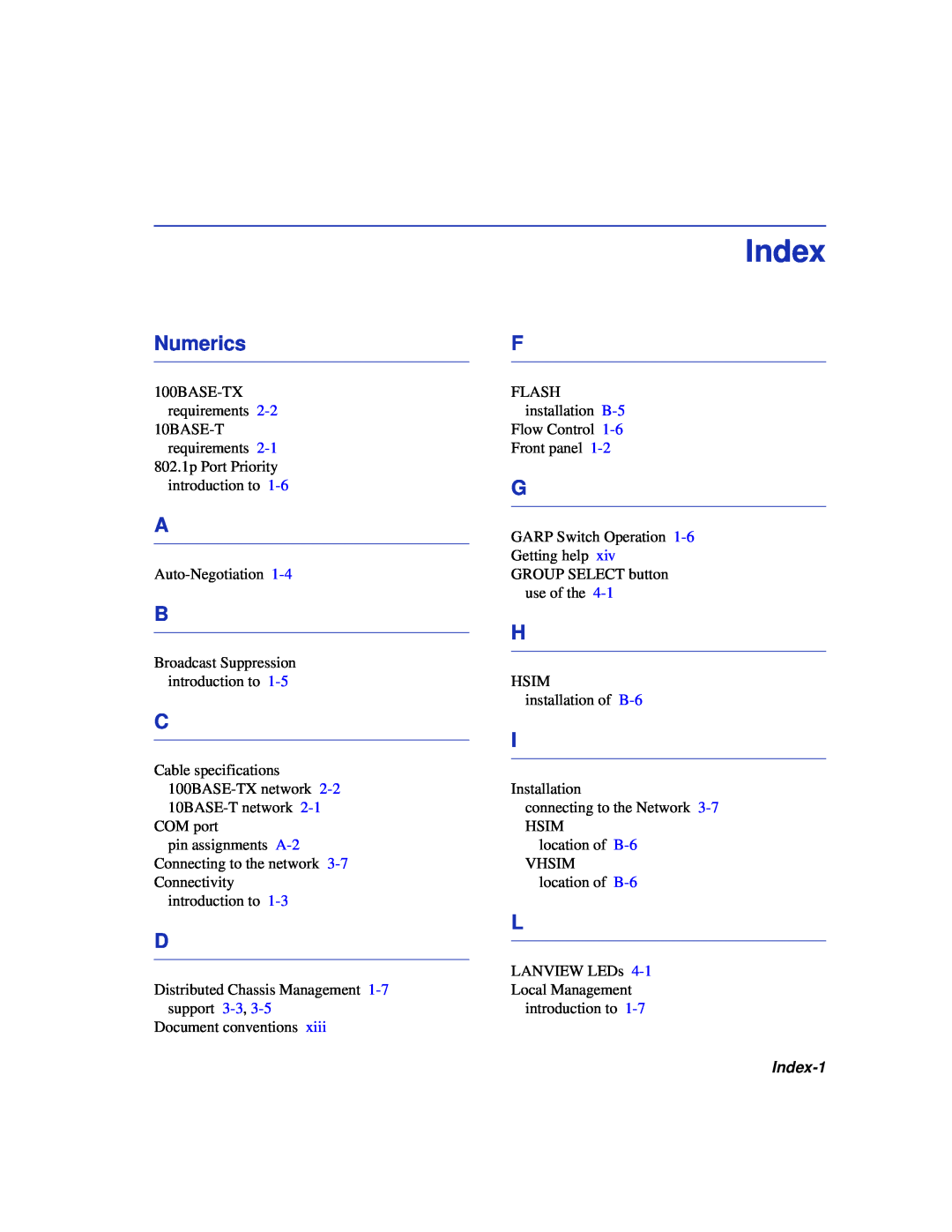 Enterasys Networks 6H352-25 manual Index, Numerics 