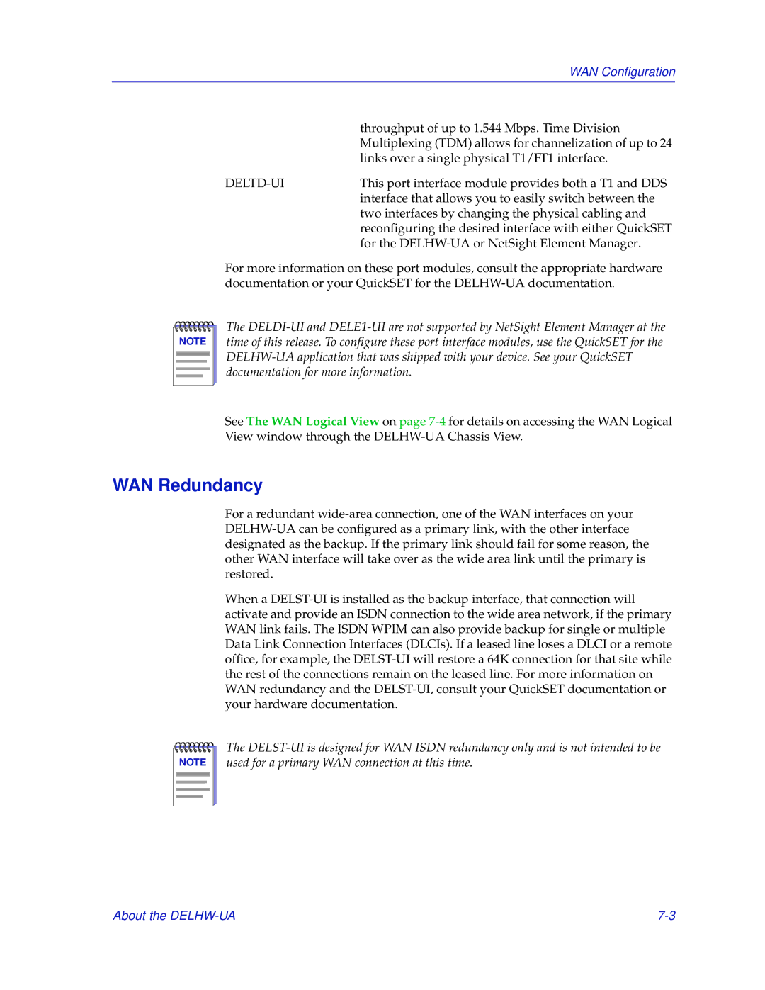 Enterasys Networks 700 manual WAN Redundancy 