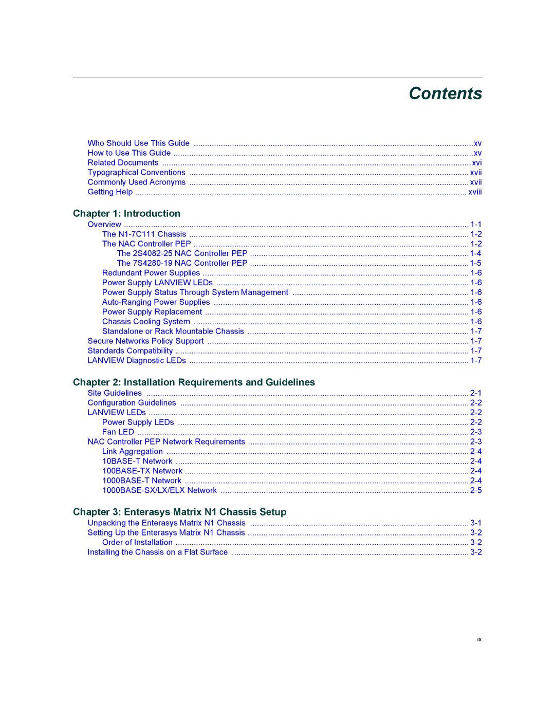 Enterasys Networks 2S4082-25-SYS, 7S4280-19-SYS manual Contents 