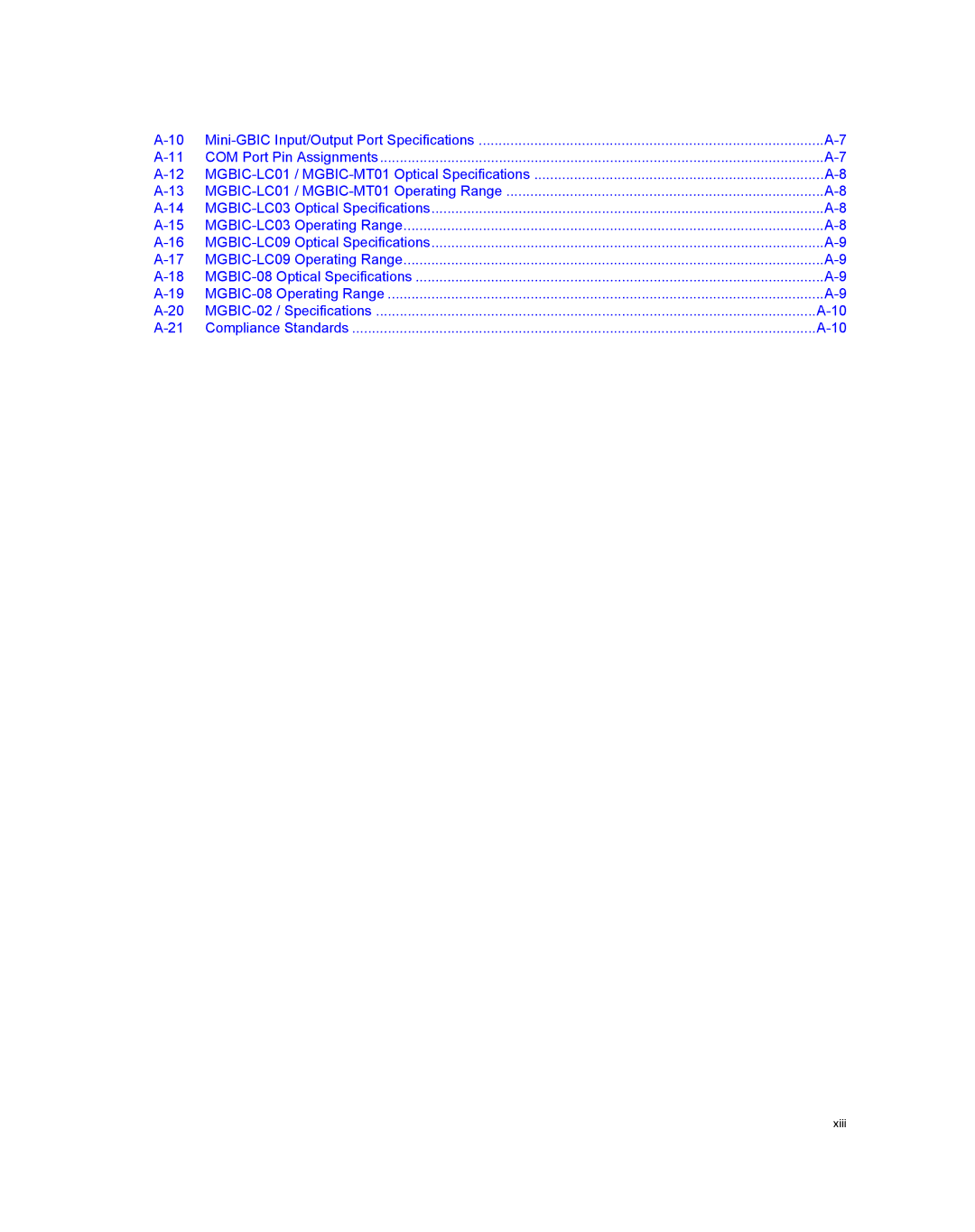 Enterasys Networks 2S4082-25-SYS, 7S4280-19-SYS manual MGBIC-08 