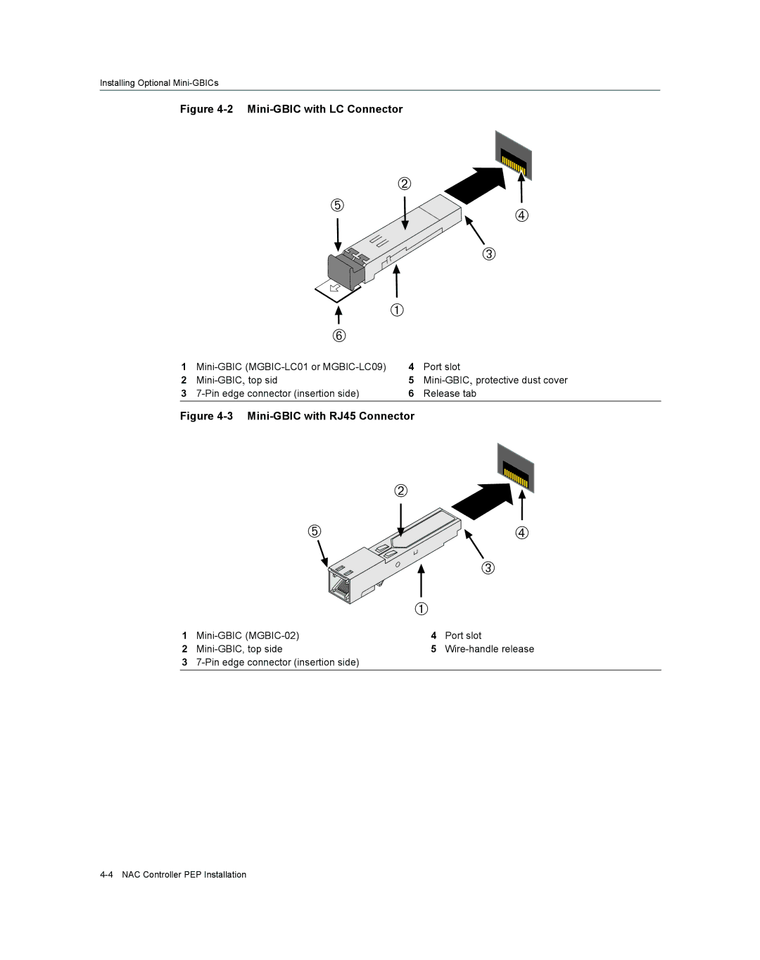 Enterasys Networks 7S4280-19-SYS, 2S4082-25-SYS manual Mini-GBIC with LC Connector 