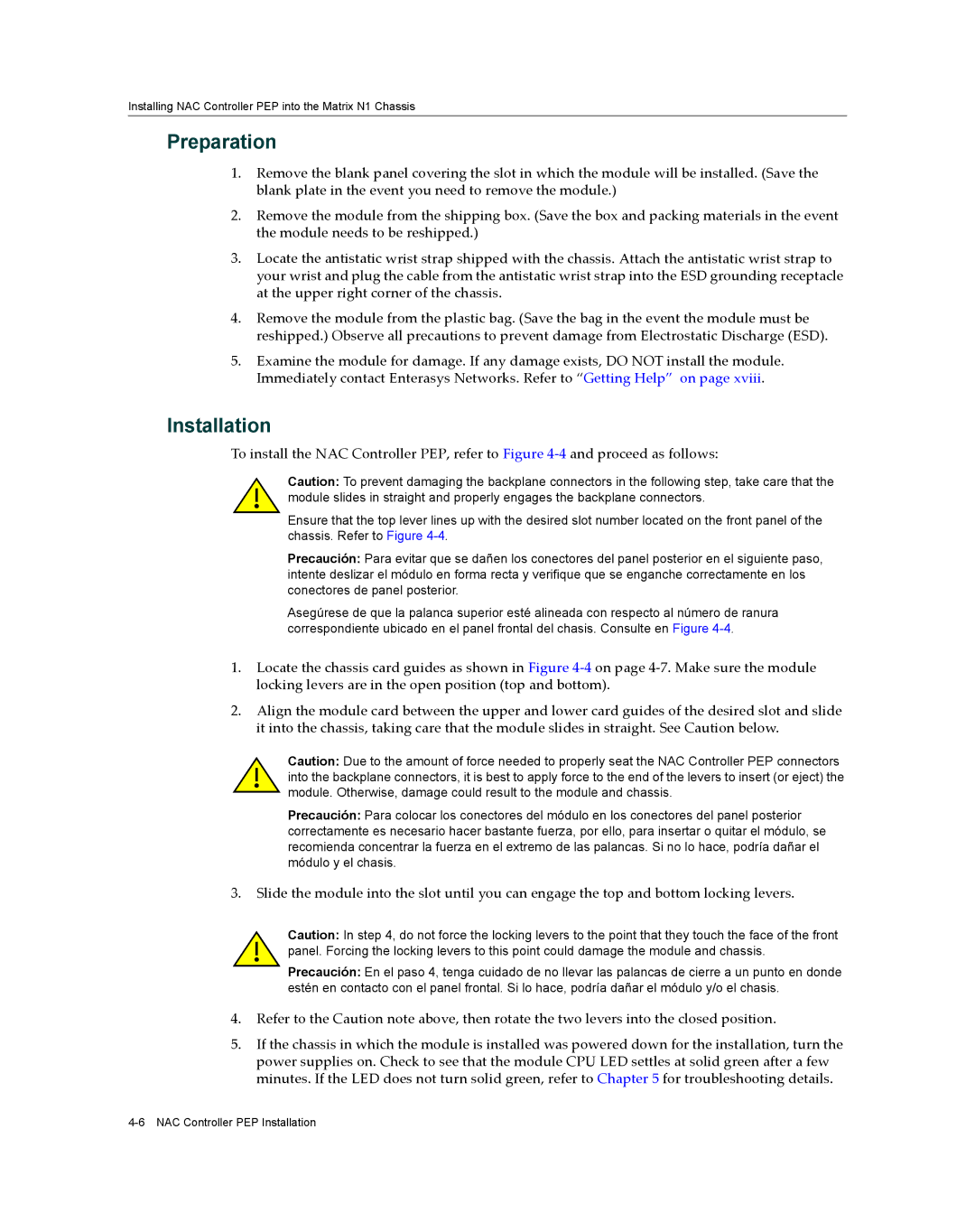 Enterasys Networks 7S4280-19-SYS, 2S4082-25-SYS manual Preparation, Installation 