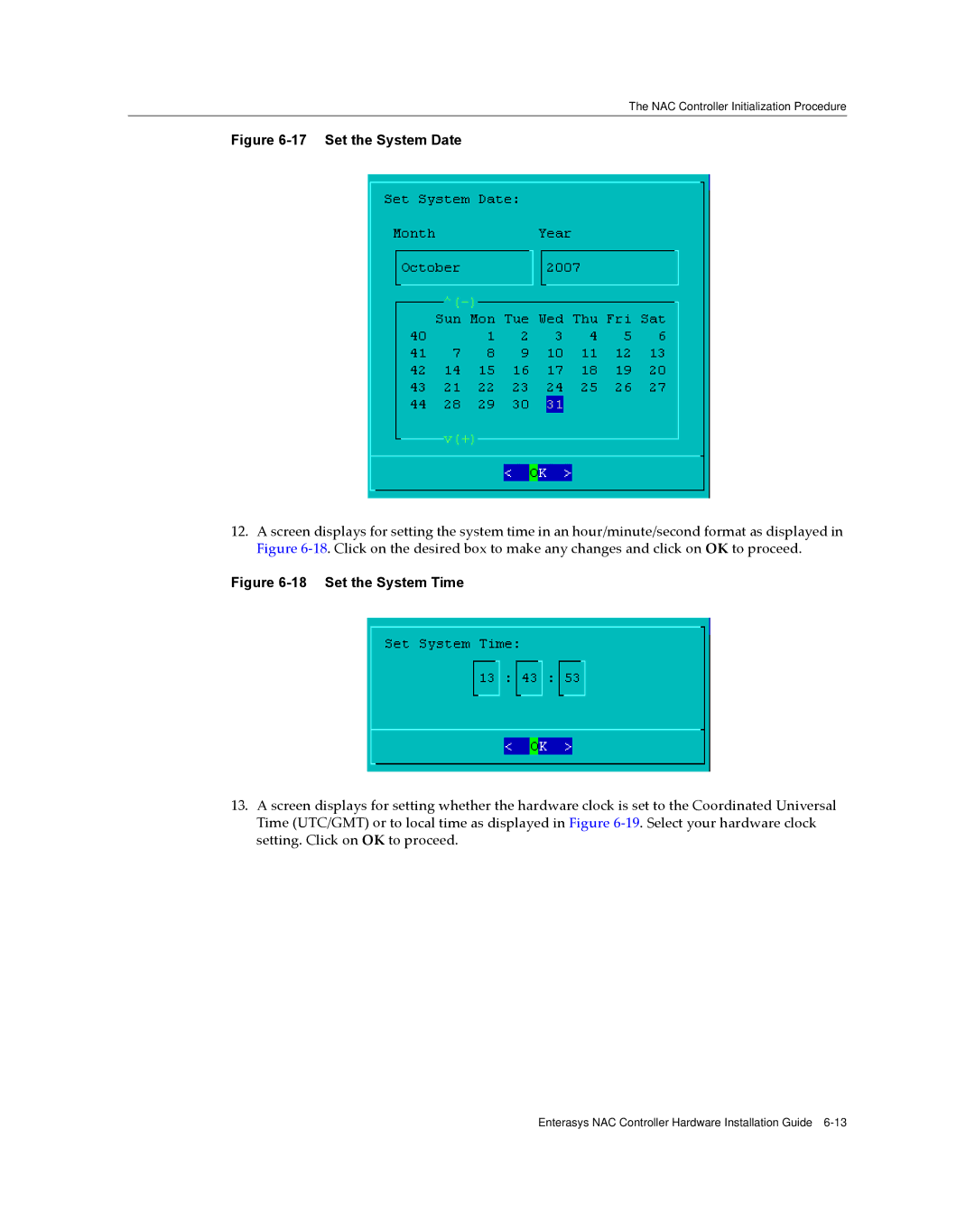 Enterasys Networks 2S4082-25-SYS, 7S4280-19-SYS manual Set the System Date 