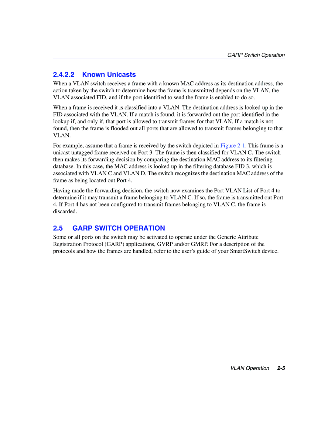 Enterasys Networks 802.1Q manual Known Unicasts, Garp Switch Operation 