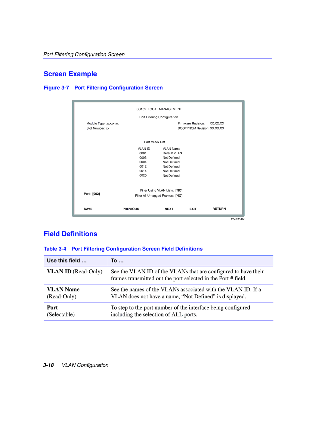 Enterasys Networks 802.1Q manual See the names of the VLANs associated with the Vlan ID. If a 