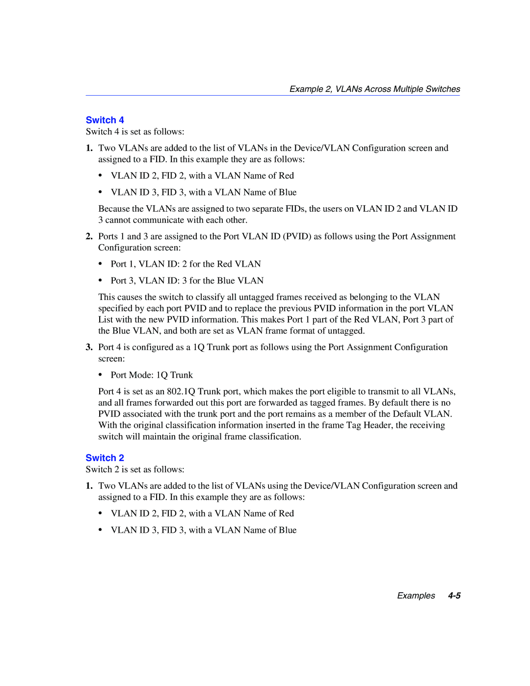 Enterasys Networks 802.1Q manual Switch 