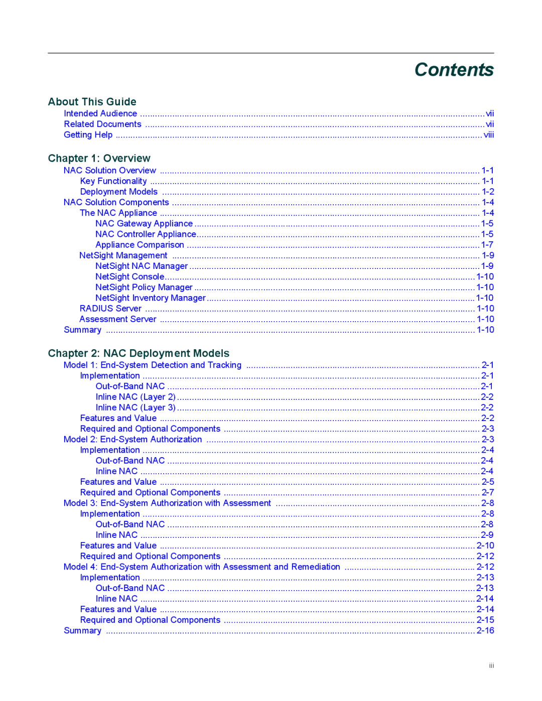 Enterasys Networks 9034385 manual Contents 