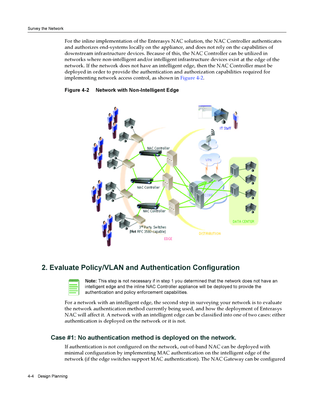 Enterasys Networks 9034385 manual Evaluate Policy/VLAN and Authentication Configuration 