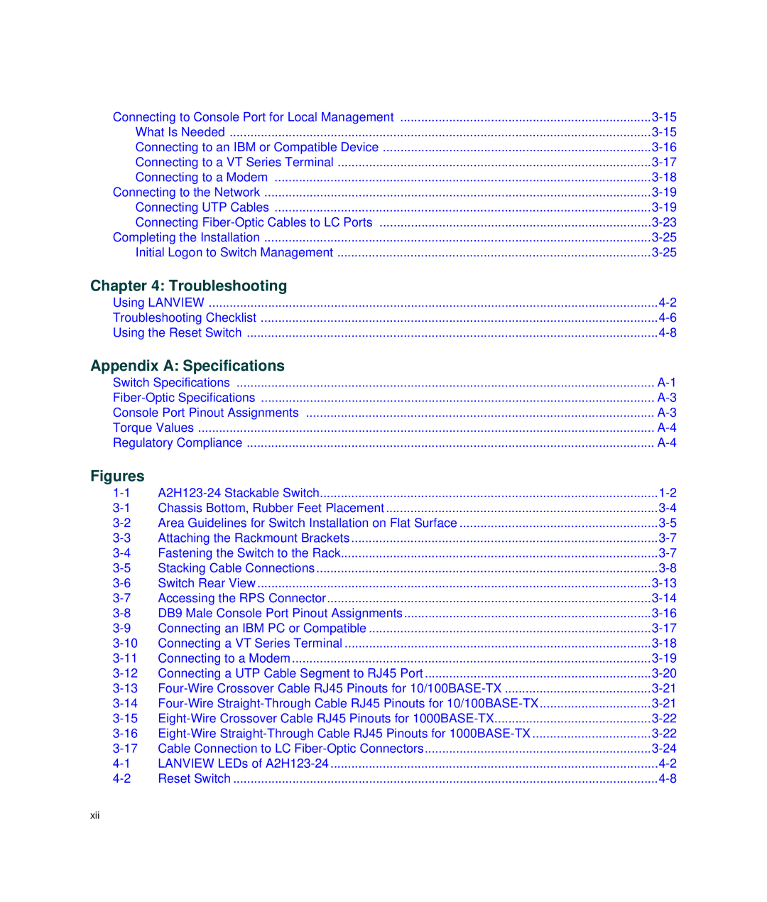 Enterasys Networks A2H123-24 manual Figures 