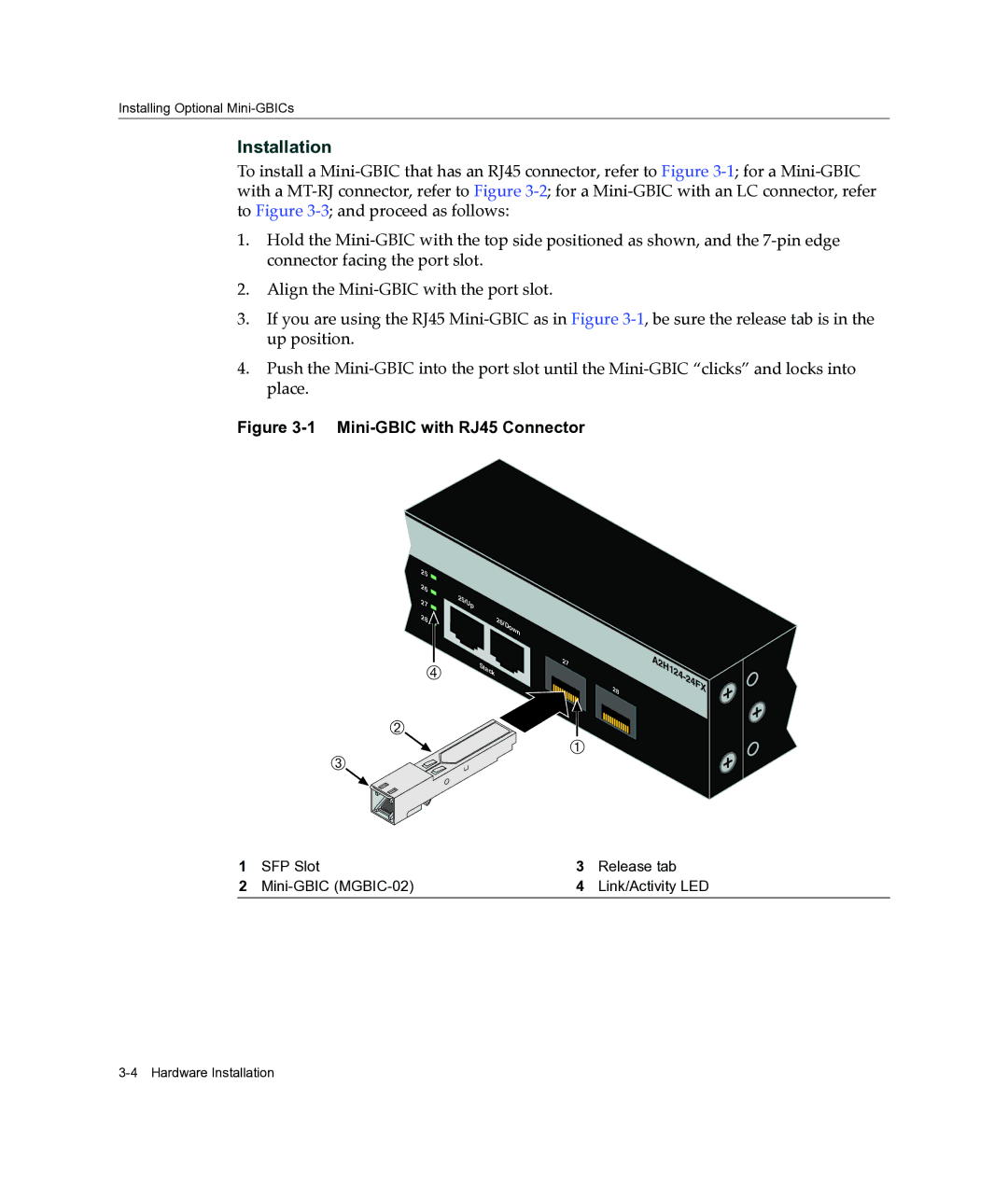 Enterasys Networks A2H124-24FX manual Installation 