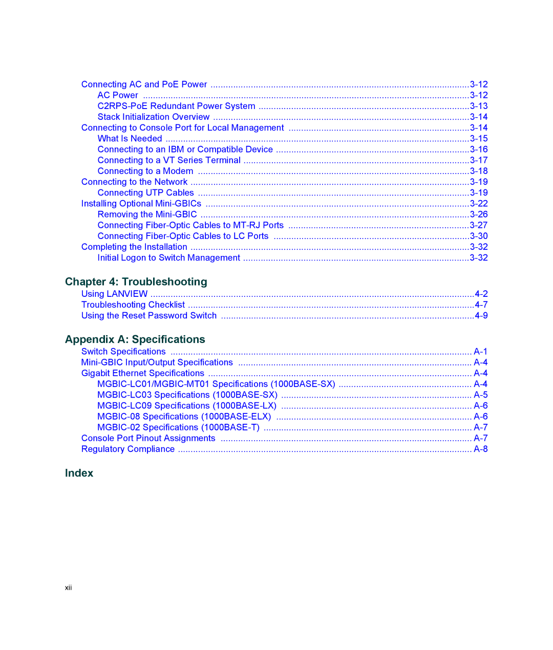 Enterasys Networks A2H124-48P, A2H124-24P manual Troubleshooting 