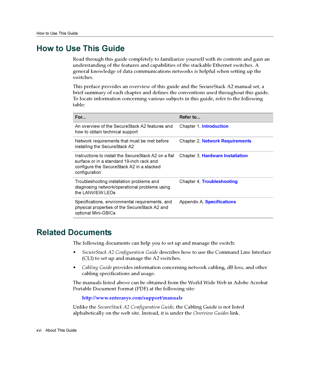 Enterasys Networks A2H124-48P, A2H124-24P manual How to Use This Guide, Related Documents 