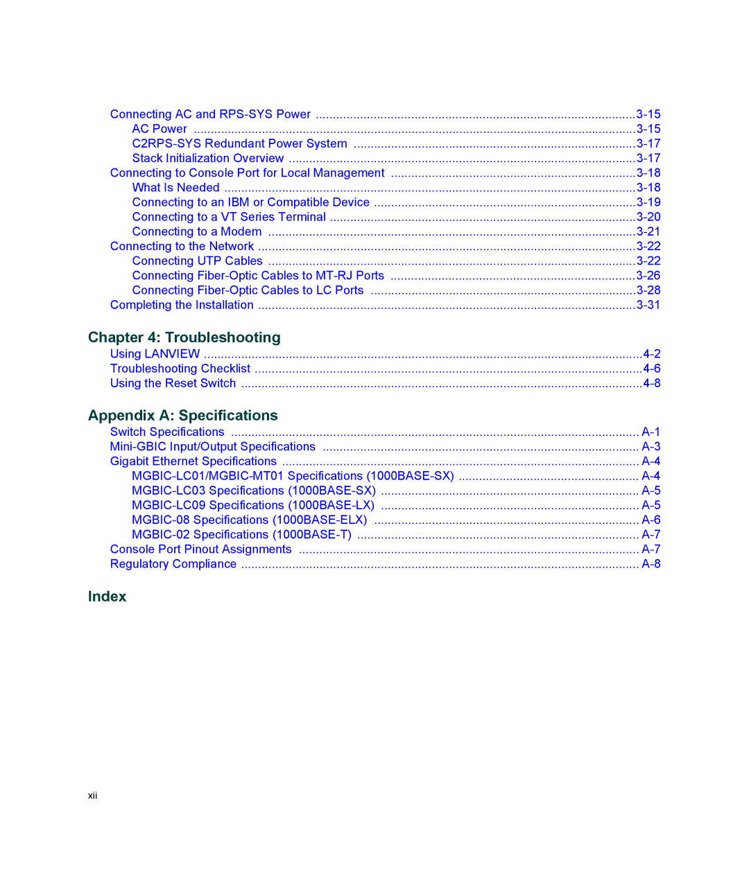 Enterasys Networks B2G124-24 manual Troubleshooting 