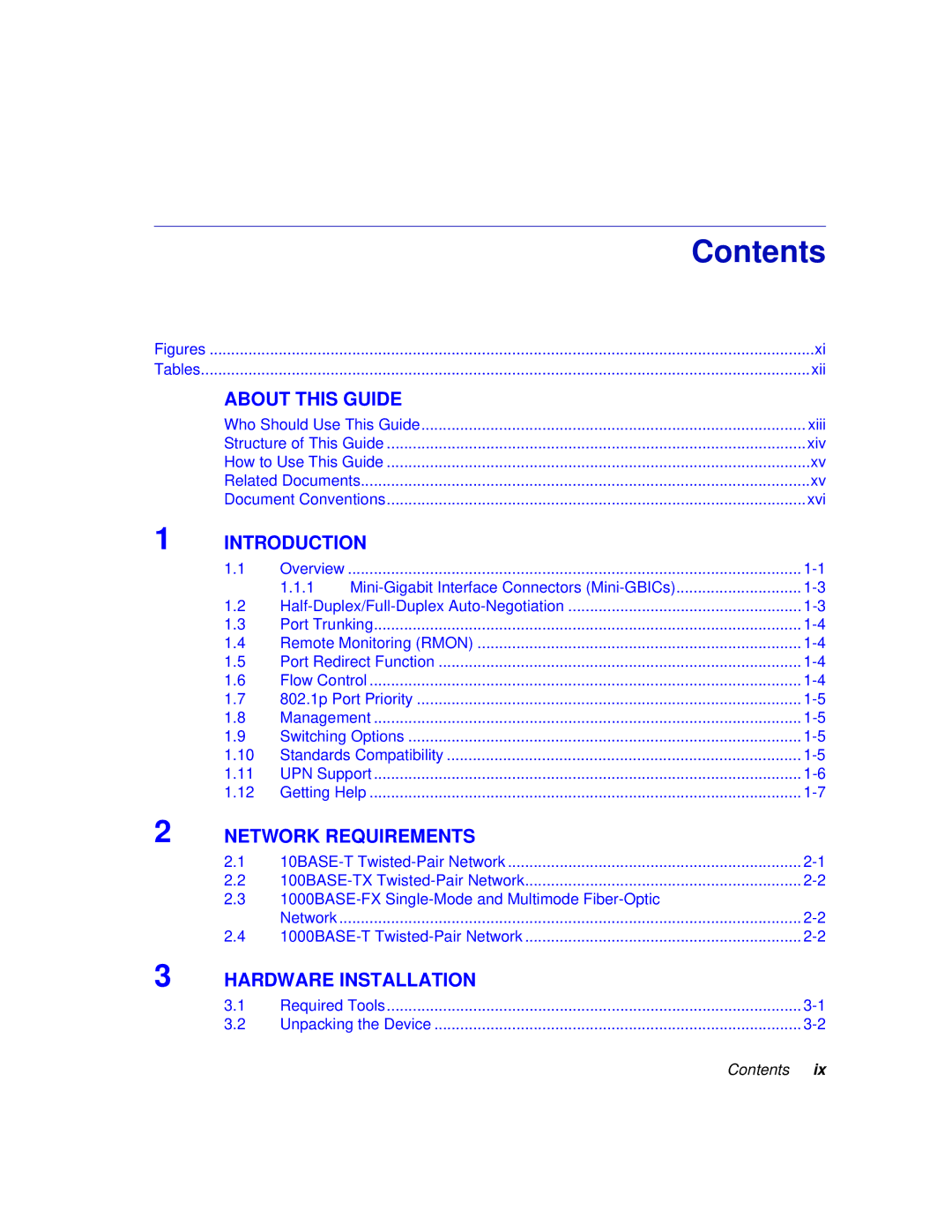 Enterasys Networks C1H124-48, C1H124-24 manual Contents 