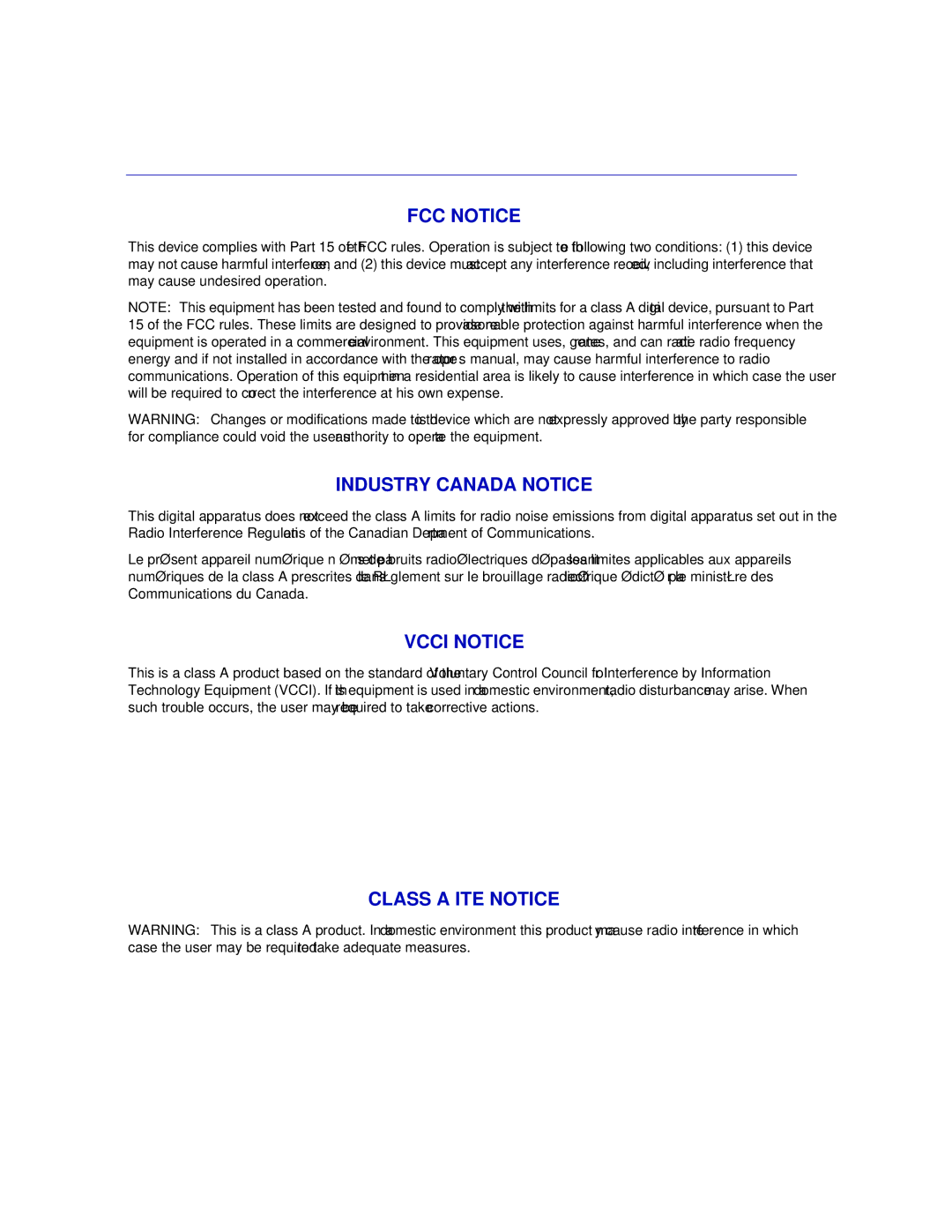 Enterasys Networks C1H124-24, C1H124-48 manual Class a ITE Notice 