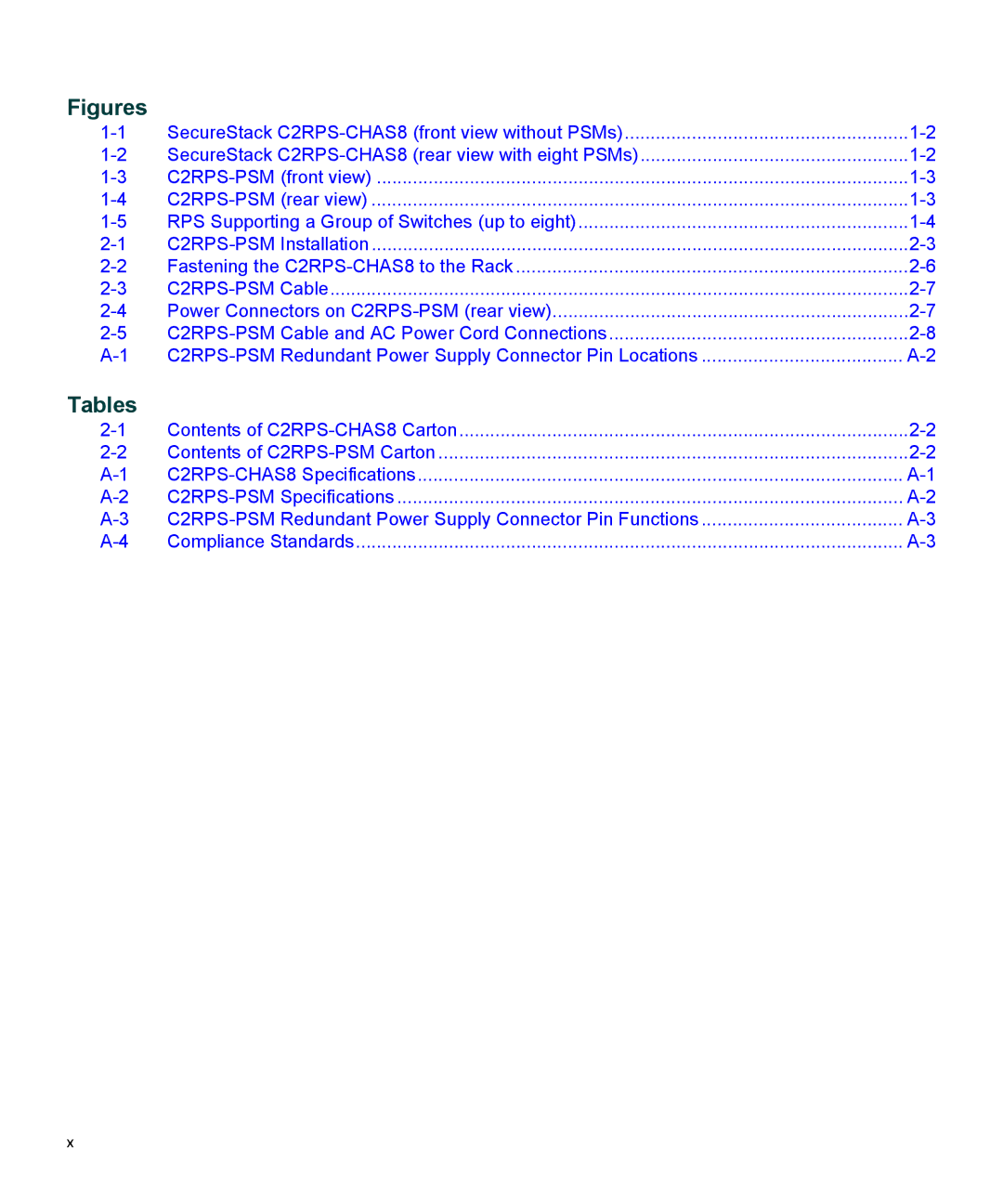 Enterasys Networks C2RPS-SYS manual Figures 