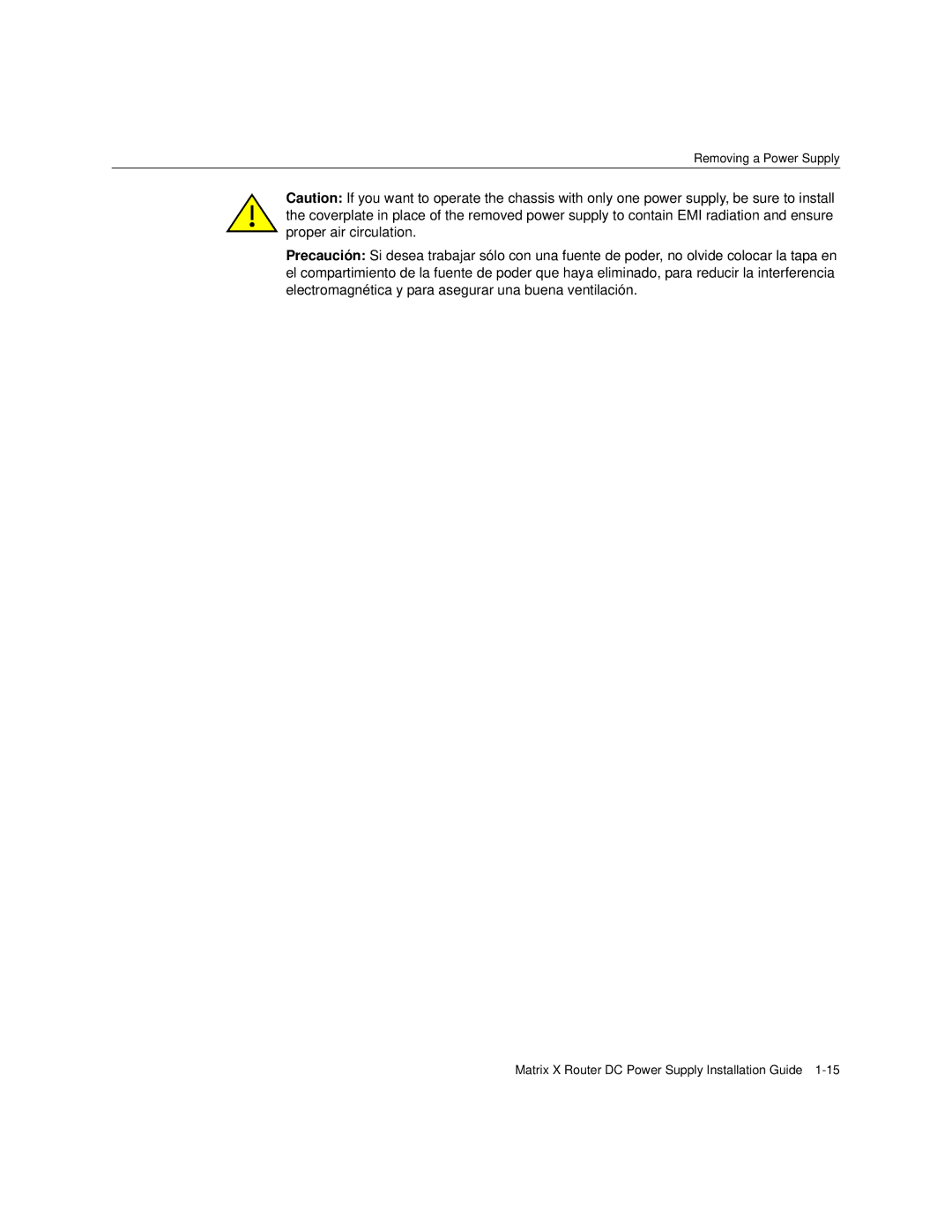 Enterasys Networks CM Version 1.0 manual Removing a Power Supply 