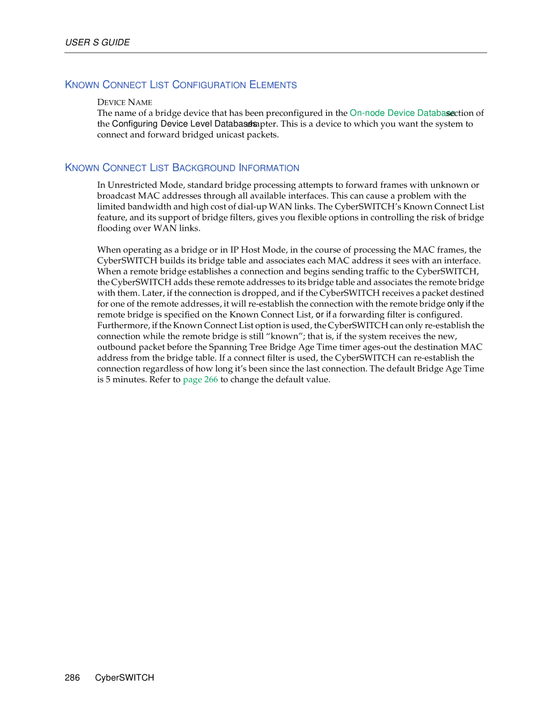 Enterasys Networks CSX6000, CSX5500 Known Connect List Configuration Elements, Known Connect List Background Information 