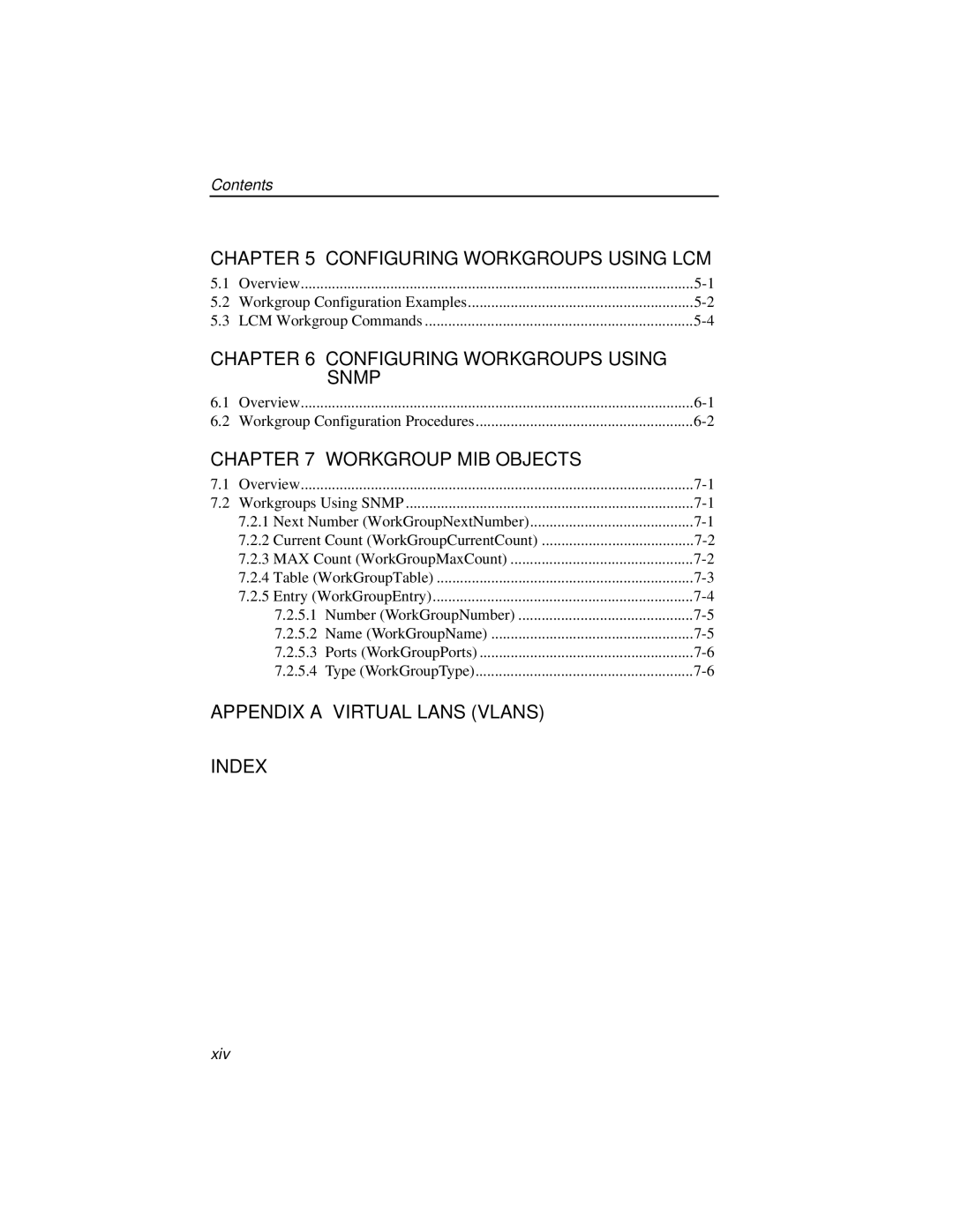 Enterasys Networks ELS10-27TX Configuring Workgroups Using LCM, Configuring Workgroups Using Snmp, Workgroup MIB Objects 