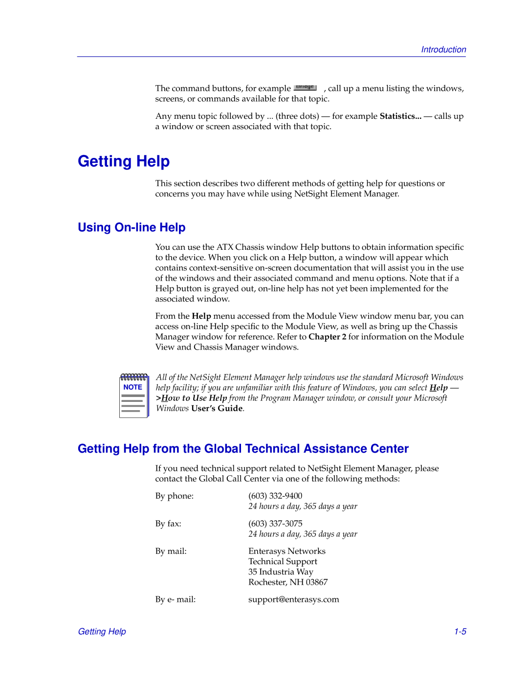 Enterasys Networks ENTERASYS ATX manual Getting Help, Using On-line Help 