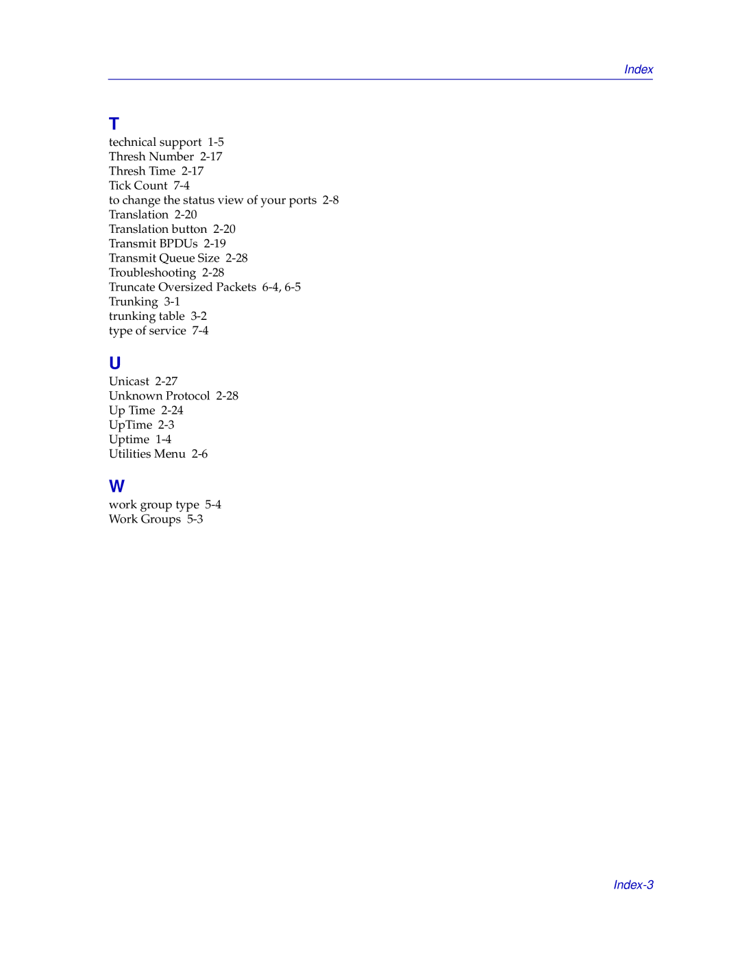 Enterasys Networks ENTERASYS ATX manual Index-3 