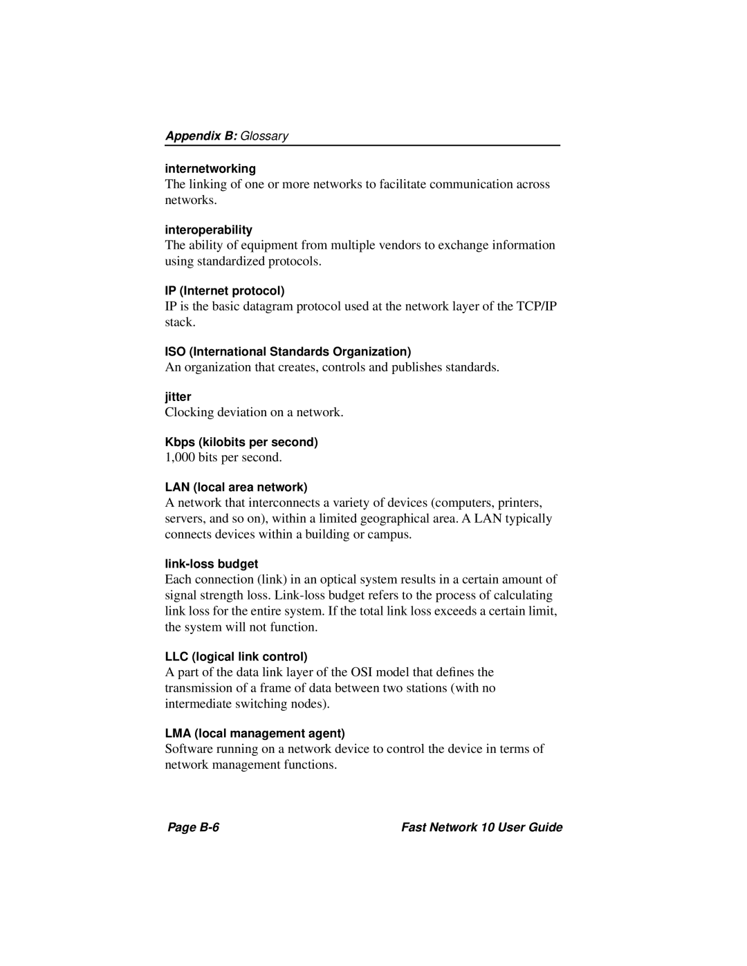 Enterasys Networks Fast Network 10 manual Clocking deviation on a network 