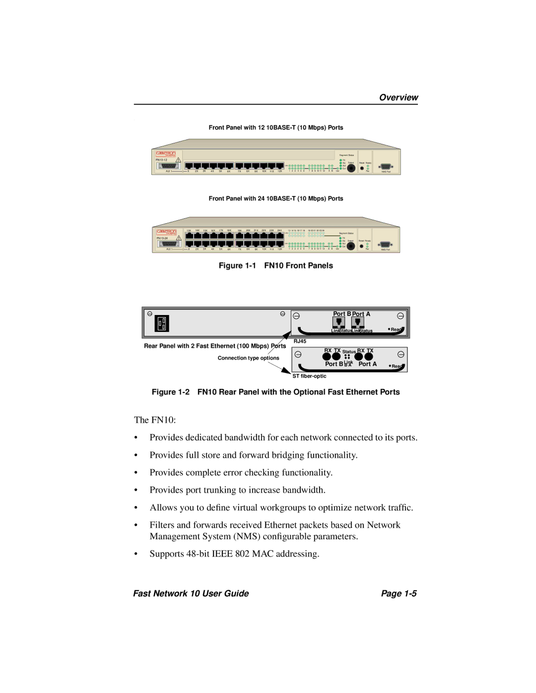 Enterasys Networks Fast Network 10 manual Overview 