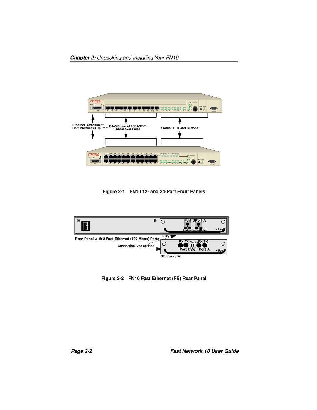 Enterasys Networks Fast Network 10 manual Unpacking and Installing Your FN10 