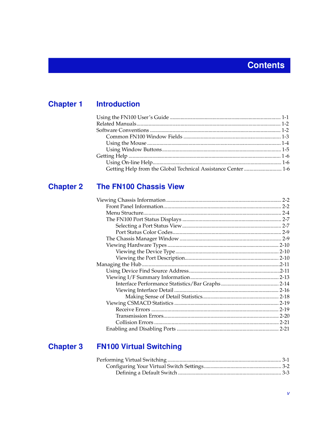 Enterasys Networks FN 100 manual Contents 