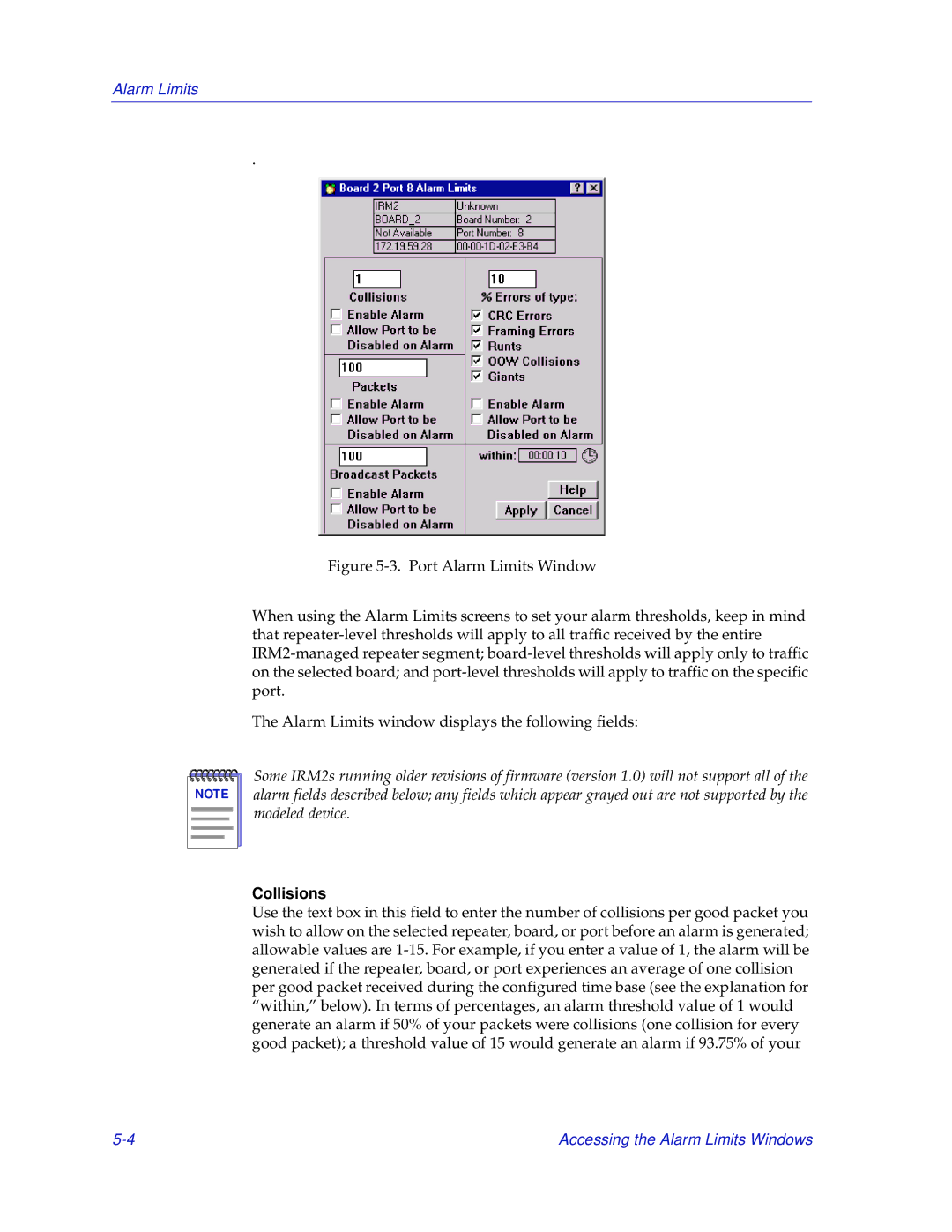 Enterasys Networks IRM2 manual Collisions 