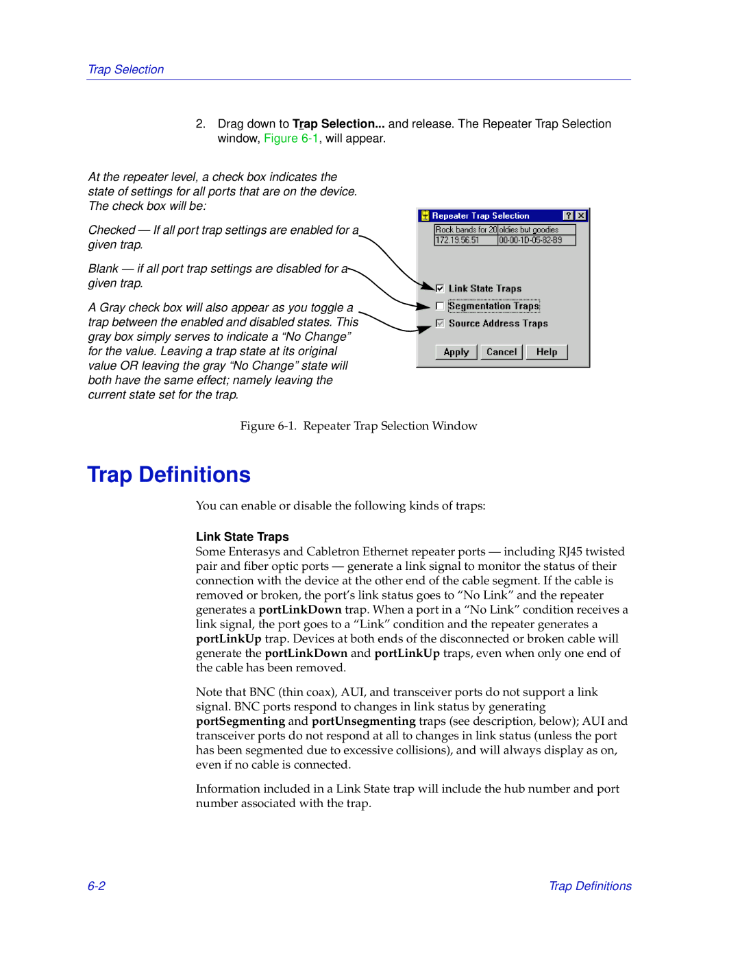 Enterasys Networks IRM2 manual Trap Definitions, Link State Traps 