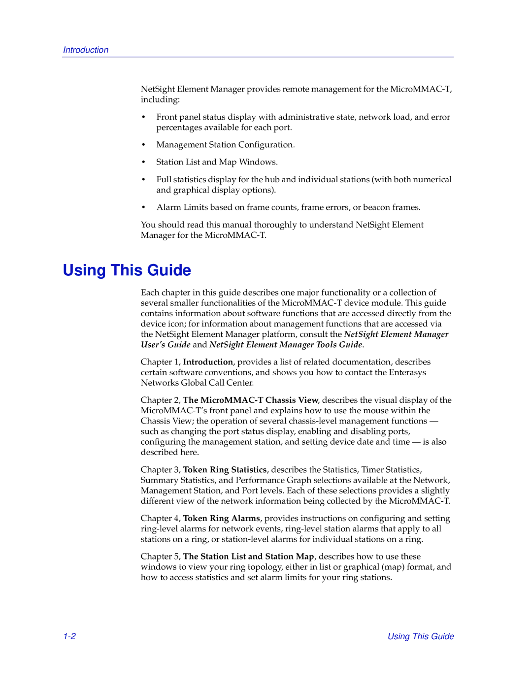 Enterasys Networks MicroMMAC-T manual Using This Guide, Introduction 