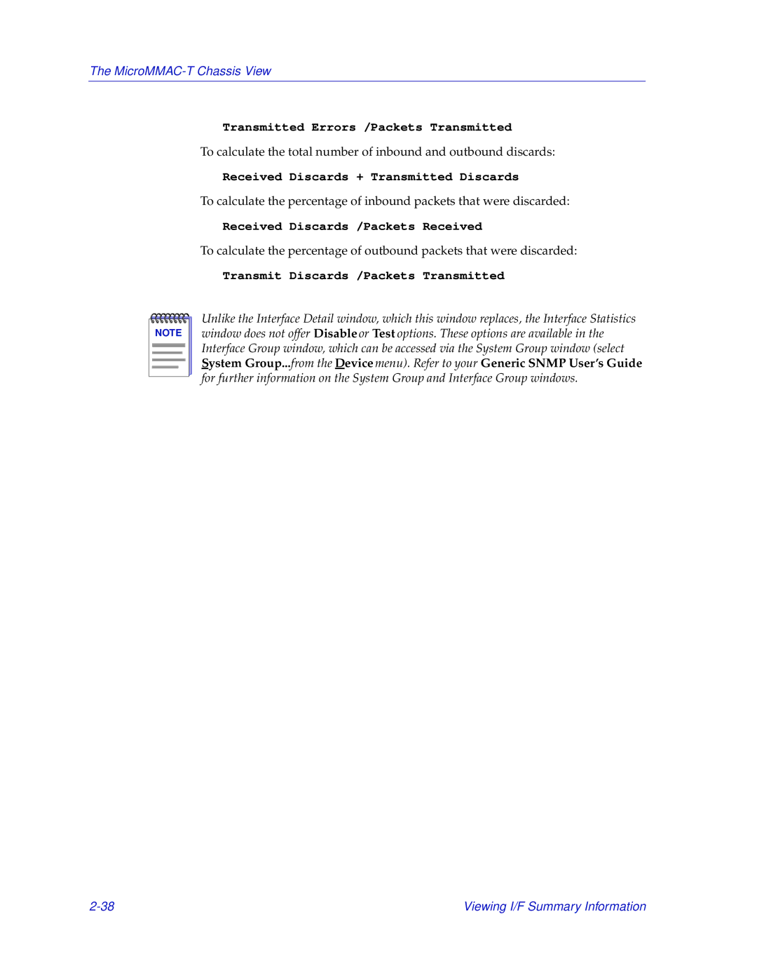 Enterasys Networks MicroMMAC-T manual Transmitted Errors /Packets Transmitted 