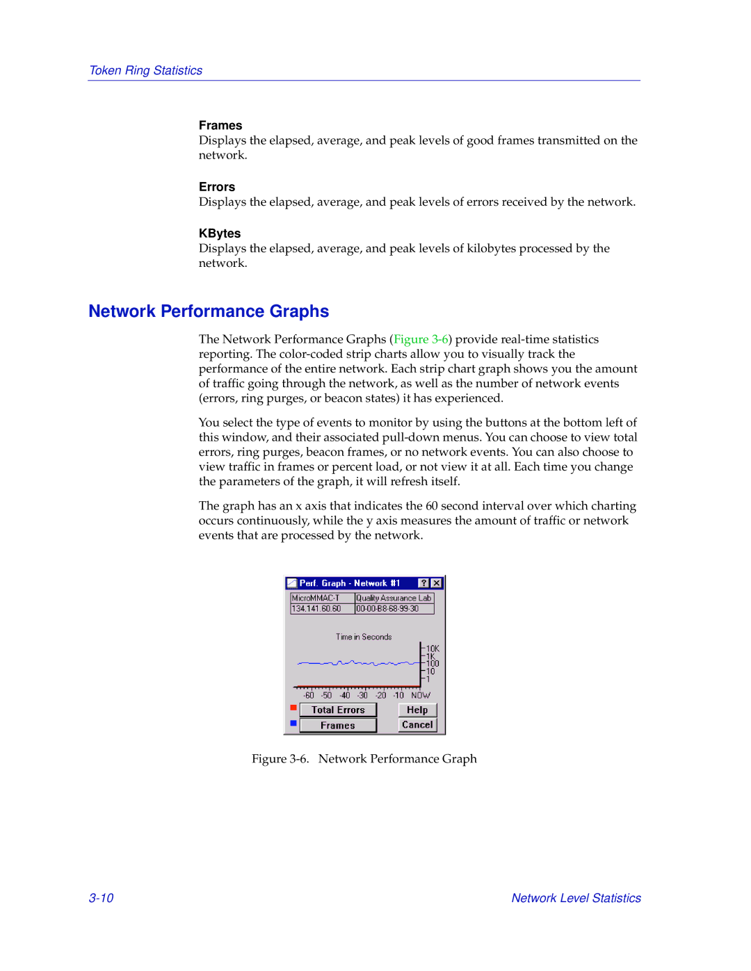 Enterasys Networks MicroMMAC-T manual Network Performance Graphs, Frames, KBytes 