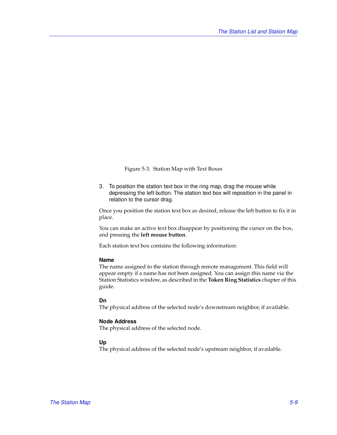 Enterasys Networks MicroMMAC-T manual Station Map with Text Boxes, Node Address 