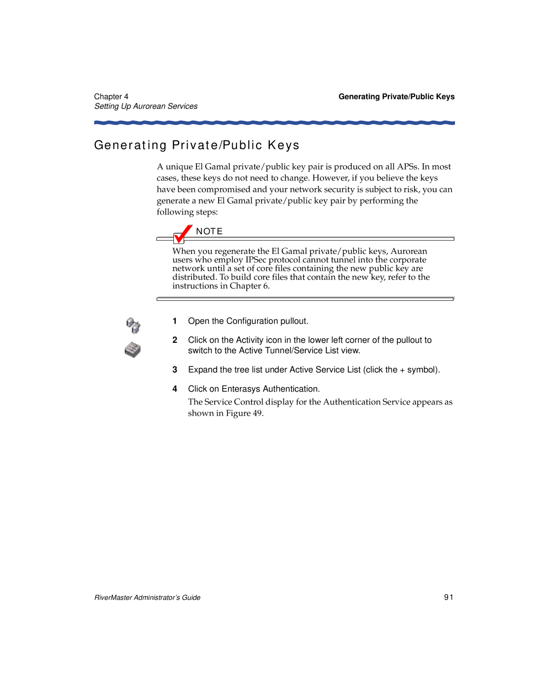 Enterasys Networks Network Card manual Generating Private/Public Keys 