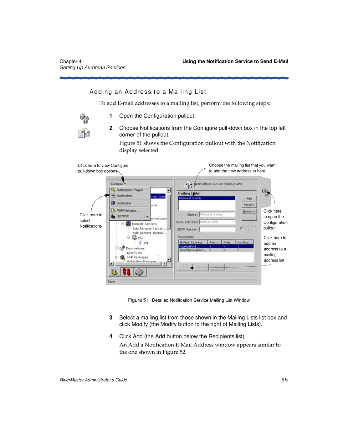 Enterasys Networks Network Card manual Adding an Address to a Mailing List 