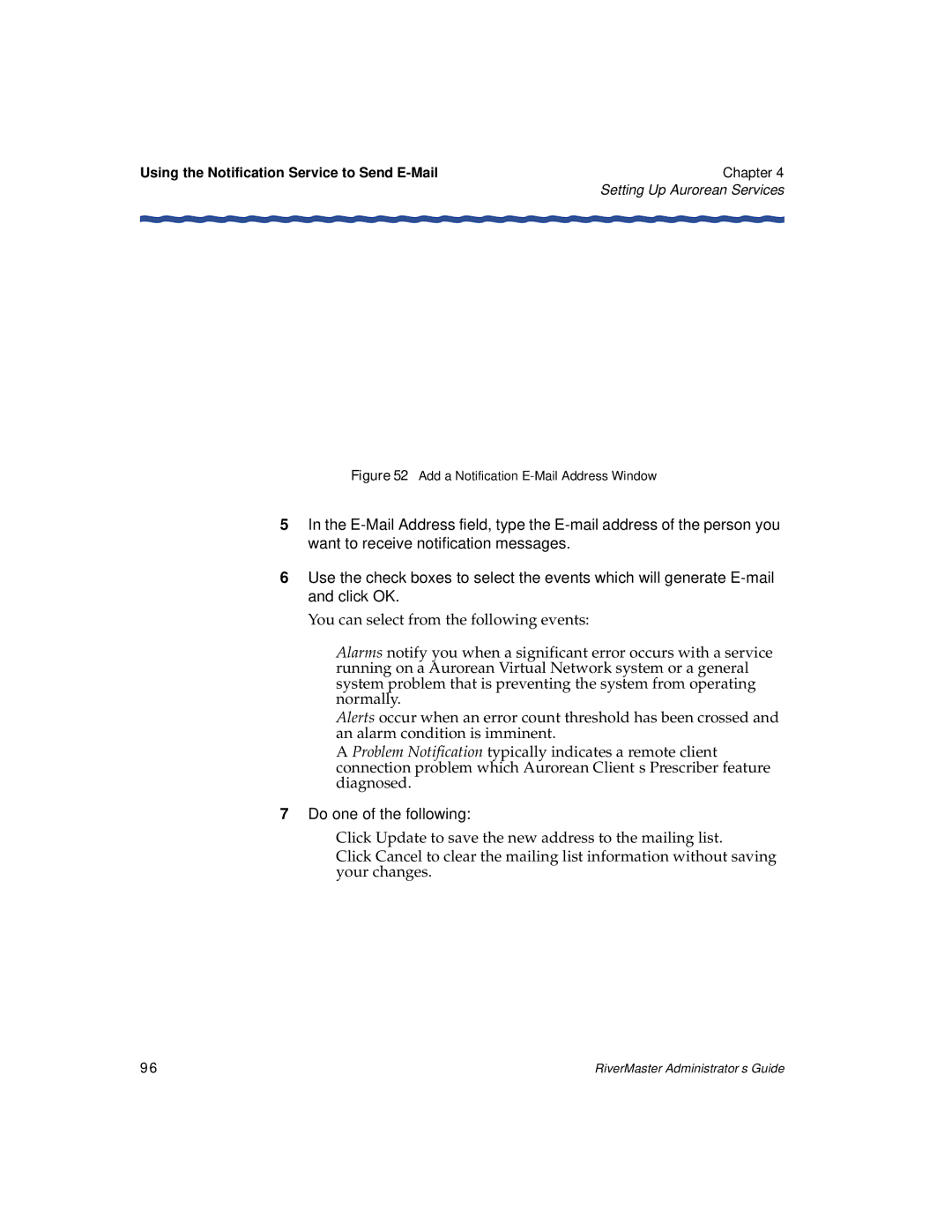 Enterasys Networks Network Card manual Using the Notification Service to Send E-Mail Chapter 