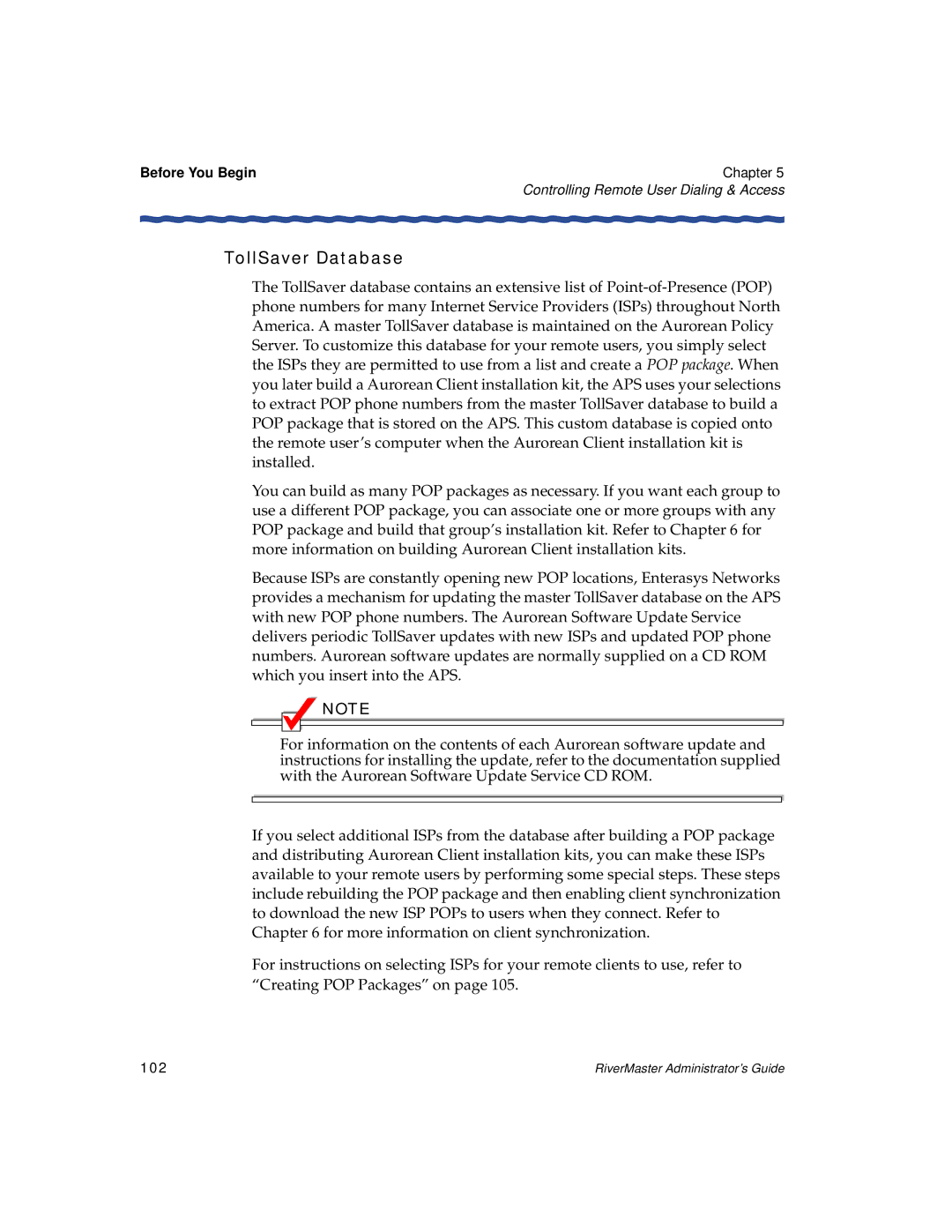 Enterasys Networks Network Card manual TollSaver Database, 102 