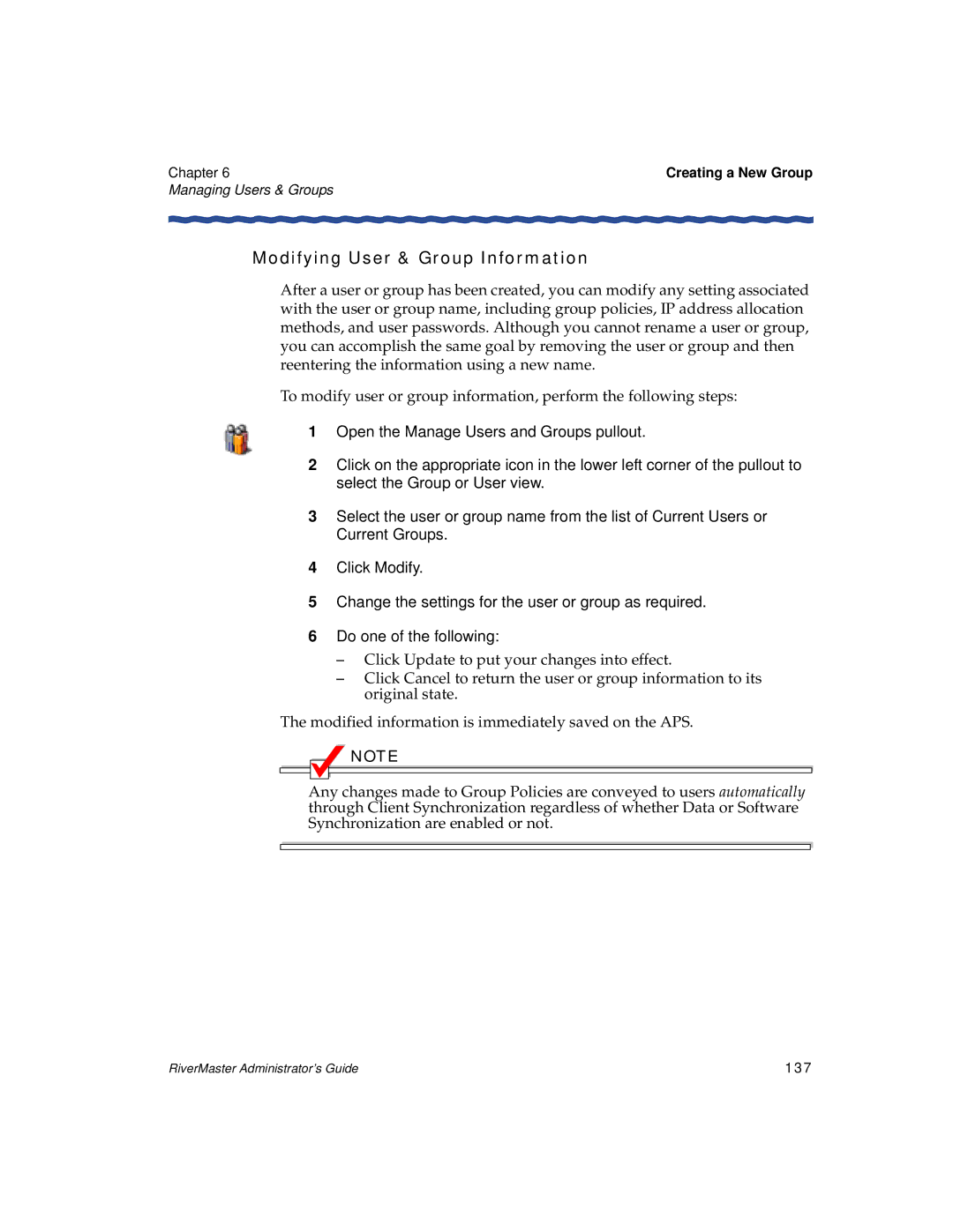 Enterasys Networks Network Card manual Modifying User & Group Information, 137 